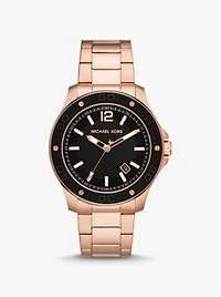 Oversized Nolan Rose Gold-Tone Watch