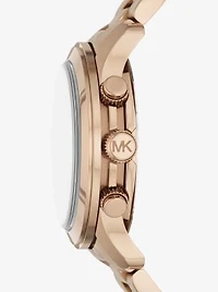 Oversized Runway Beige Gold-Tone Watch