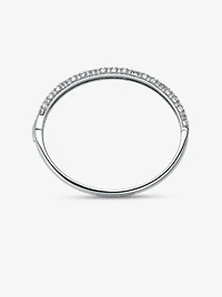 Bracelet en argent sterling à placage en métal précieux et à pavé