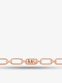 Precious Metal-Plated Brass Chain Link Necklace