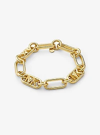 Bracelet à maillons en laiton à placage en métal précieux