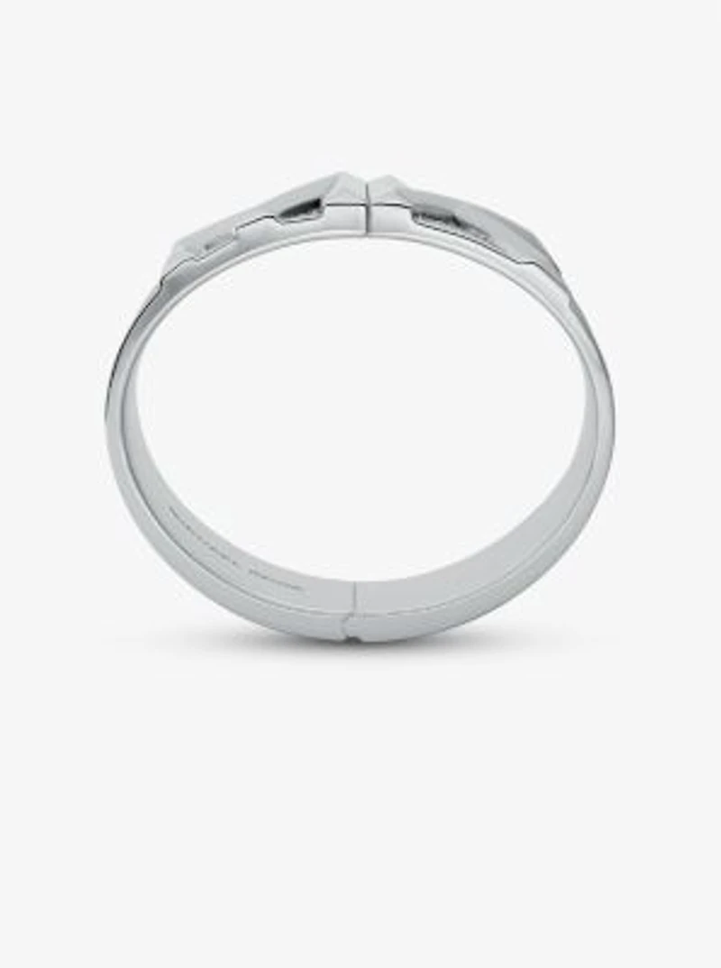 Mott Precious Metal-Plated Brass Pavé Bangle