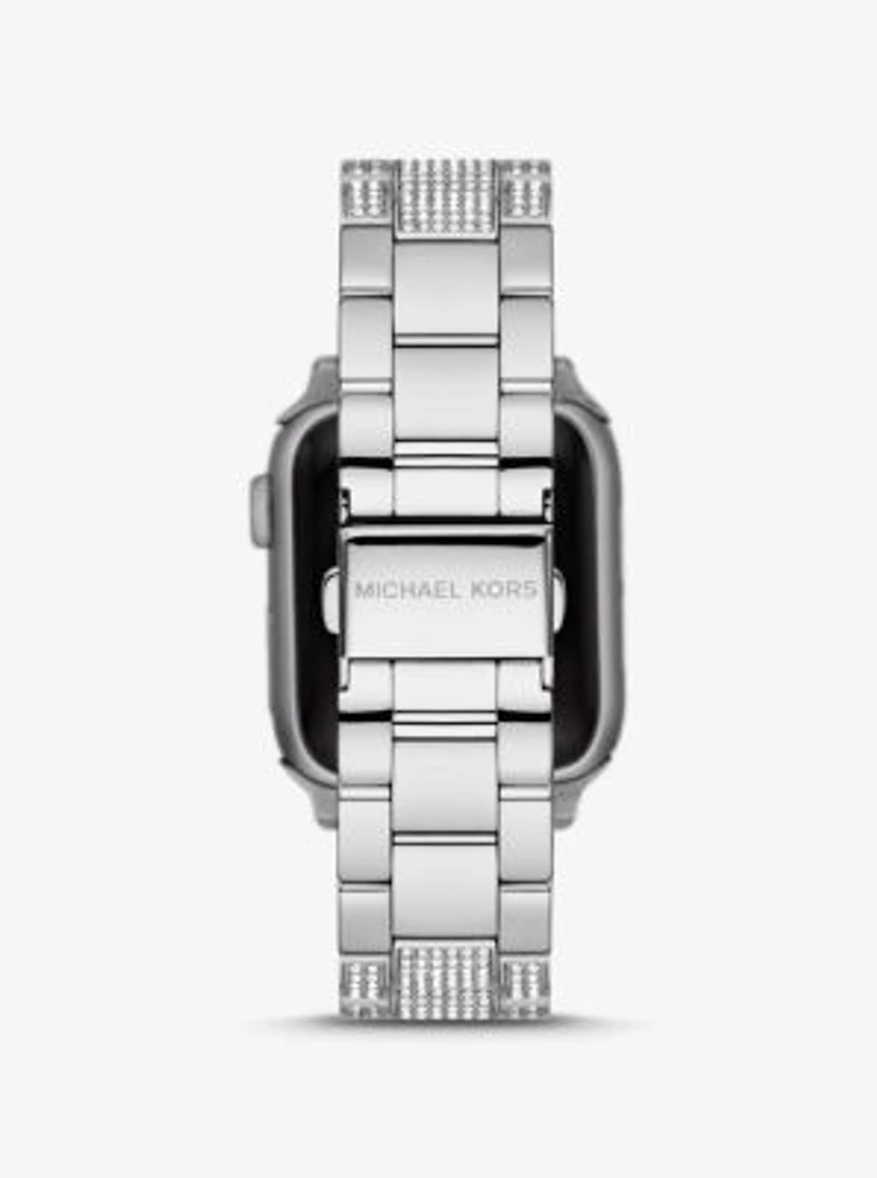 Bracelet argenté à pavé pour Apple Watch®