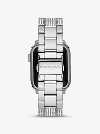 Bracelet argenté à pavé pour Apple Watch®