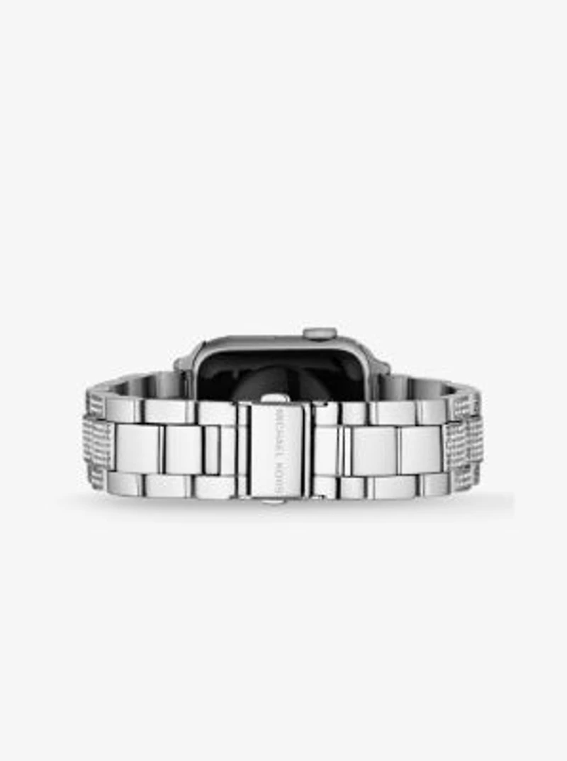 Bracelet argenté à pavé pour Apple Watch®