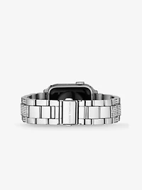 Bracelet argenté à pavé pour Apple Watch®