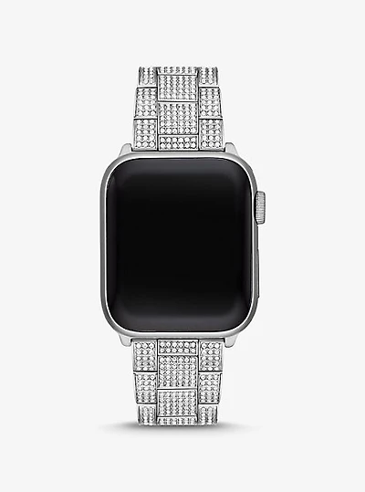 Pavé Silver-Tone Strap For Apple Watch®