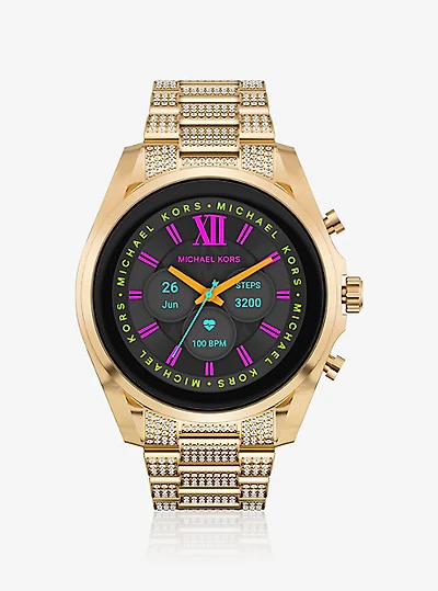 Gen 6 Bradshaw Pavé Gold-Tone Smartwatch