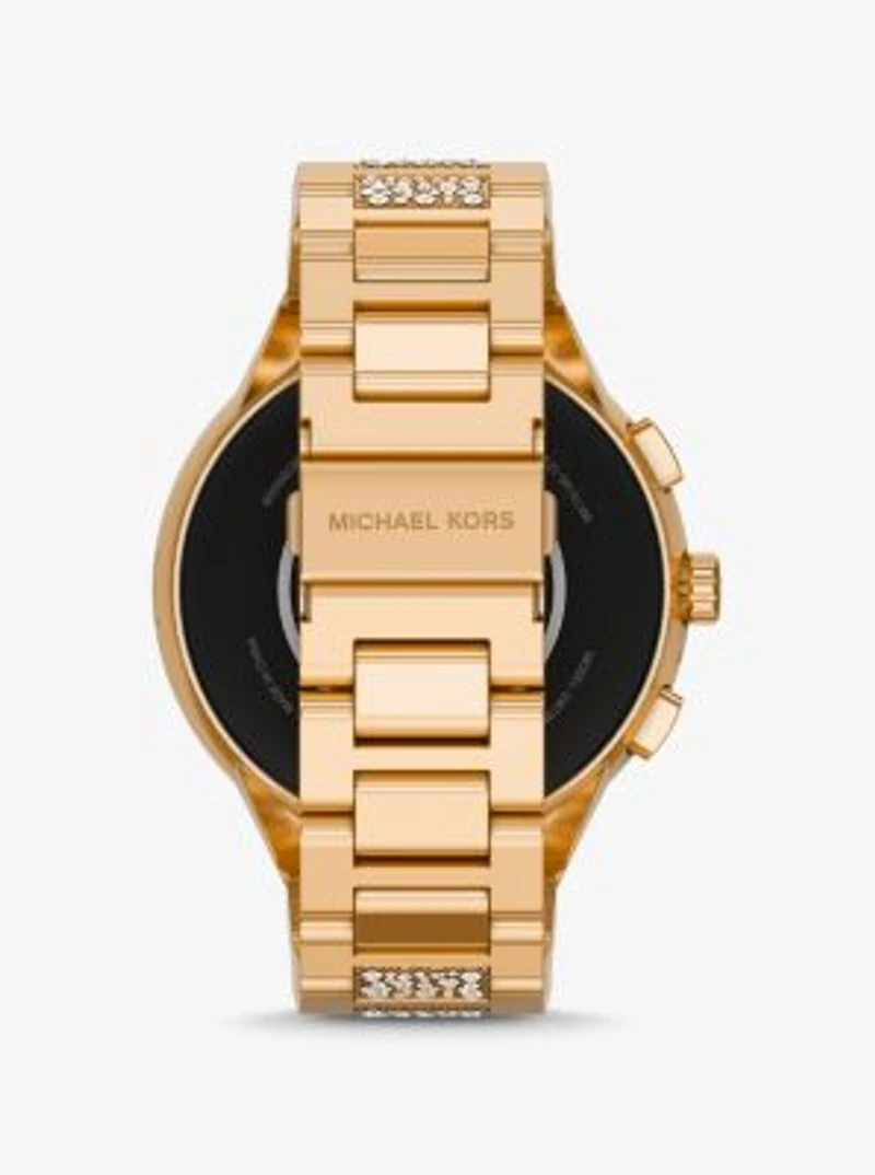 Gen 6 Camille Pavé Gold-Tone Smartwatch