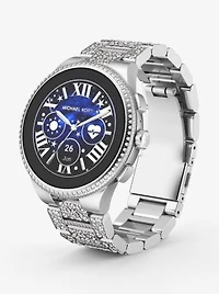 Gen 6 Camille Pavé Silver-Tone Smartwatch
