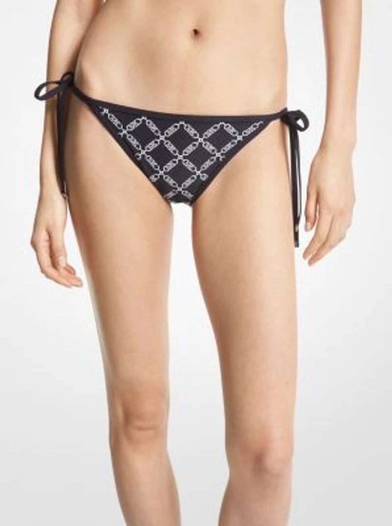 Bas de bikini à logo empire
