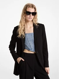 Crepe Boyfriend Blazer