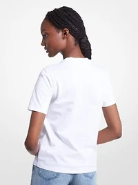 T-shirt en coton biologique à logo