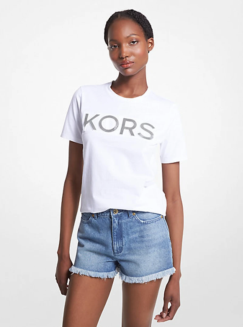 T-shirt en coton biologique à logo