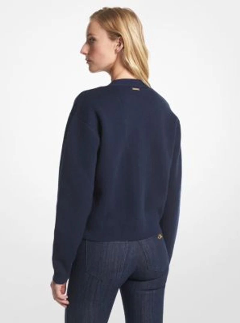 Cardigan en mélange de laine
