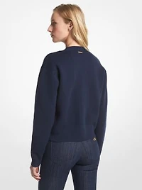 Cardigan en mélange de laine
