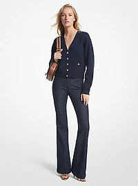 Cardigan en mélange de laine