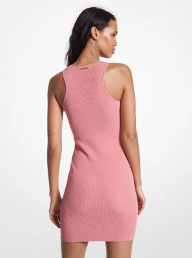 Ribbed Knit Racerback Tank Dress