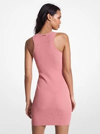 Ribbed Knit Racerback Tank Dress