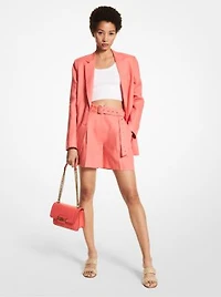 Linen Belted Shorts