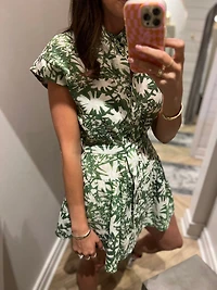 zelie print mini dress
