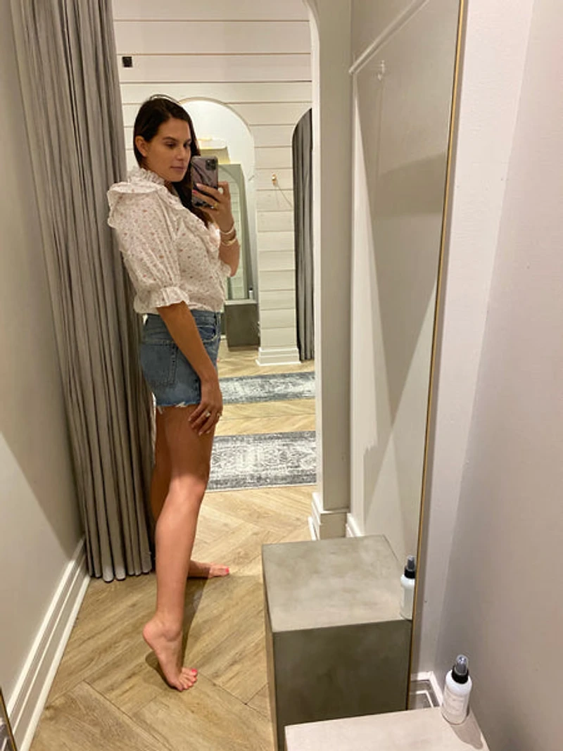 the jill ruffle shirt