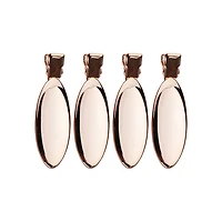 oval rose gold creaseless clips