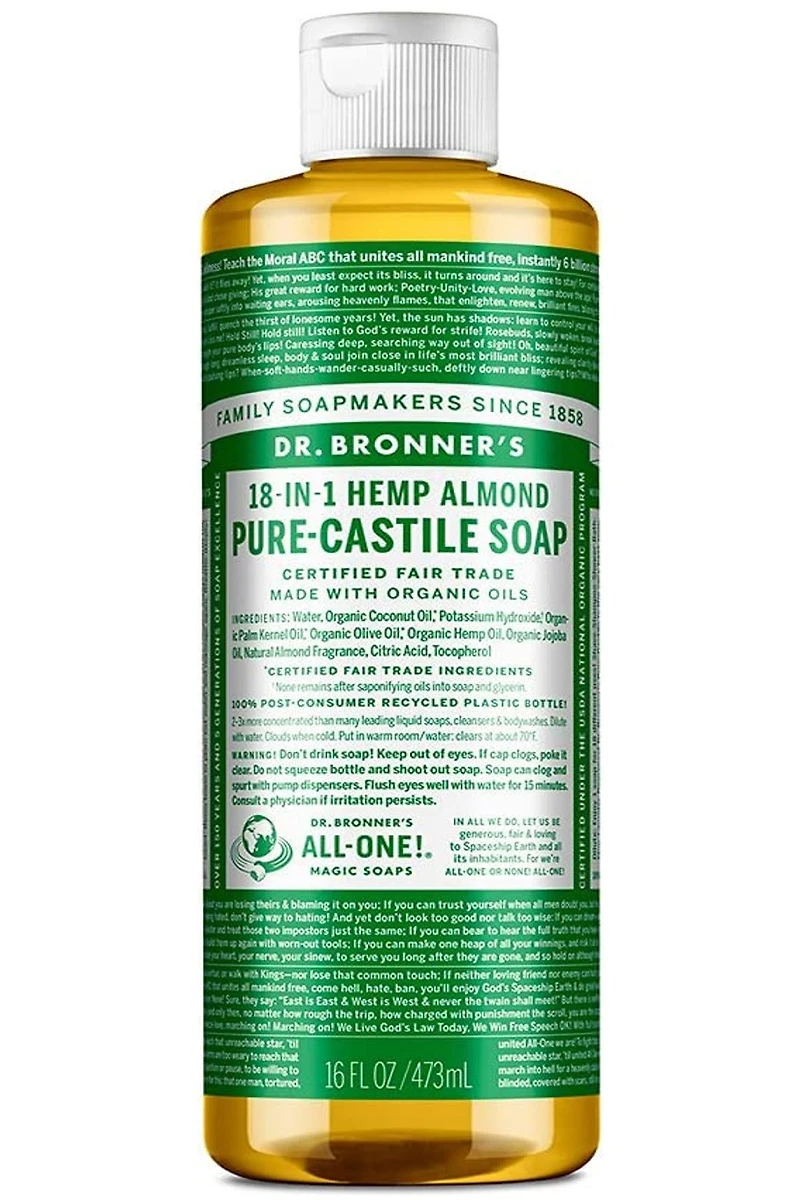 DR BRONNER'S Pure Castile Soap (Almond - 473 ml)
