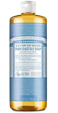 DR BRONNER'S Pure Castile Soap Baby (Unscented - 946 ml)