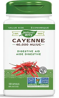 NATURE'S WAY Cayenne (40,000 HU -180 caps )
