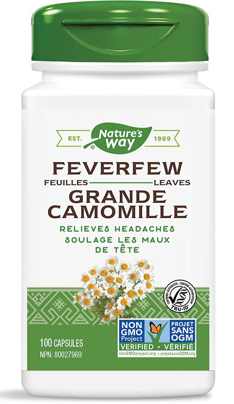 NATURE'S WAY Feverfew Leaves (100 caps)