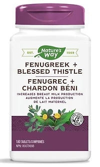 NATURE'S WAY Fenugreek + Blessed Thistle (180 caps)