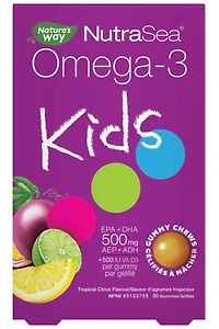 NUTRASEA Omega-3 Kids Gummy Chews (Tropical Citrus - 30 chews)