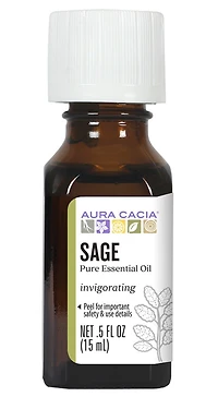 AURA CACIA Sage Essential Oil (15 ml)