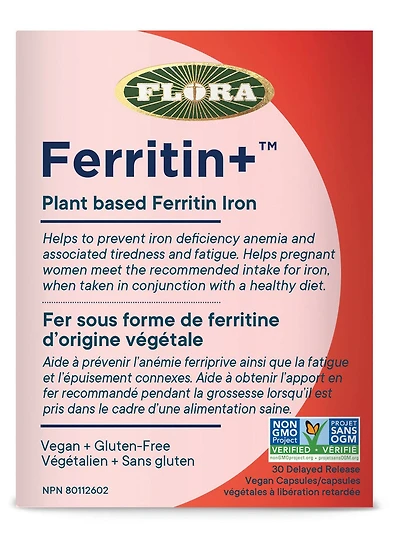 FLORA Ferritin+ (30 veg caps)