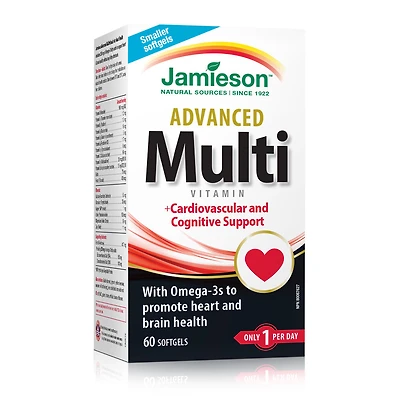 Jamieson Advanced Multivitamin & Omega-3 (60 Softgels)