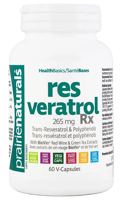 PRAIRIE NATURALS Resveratrol RX (60 veg caps)
