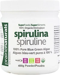PRAIRIE NATURALS Organic Spirulina (400 gr)