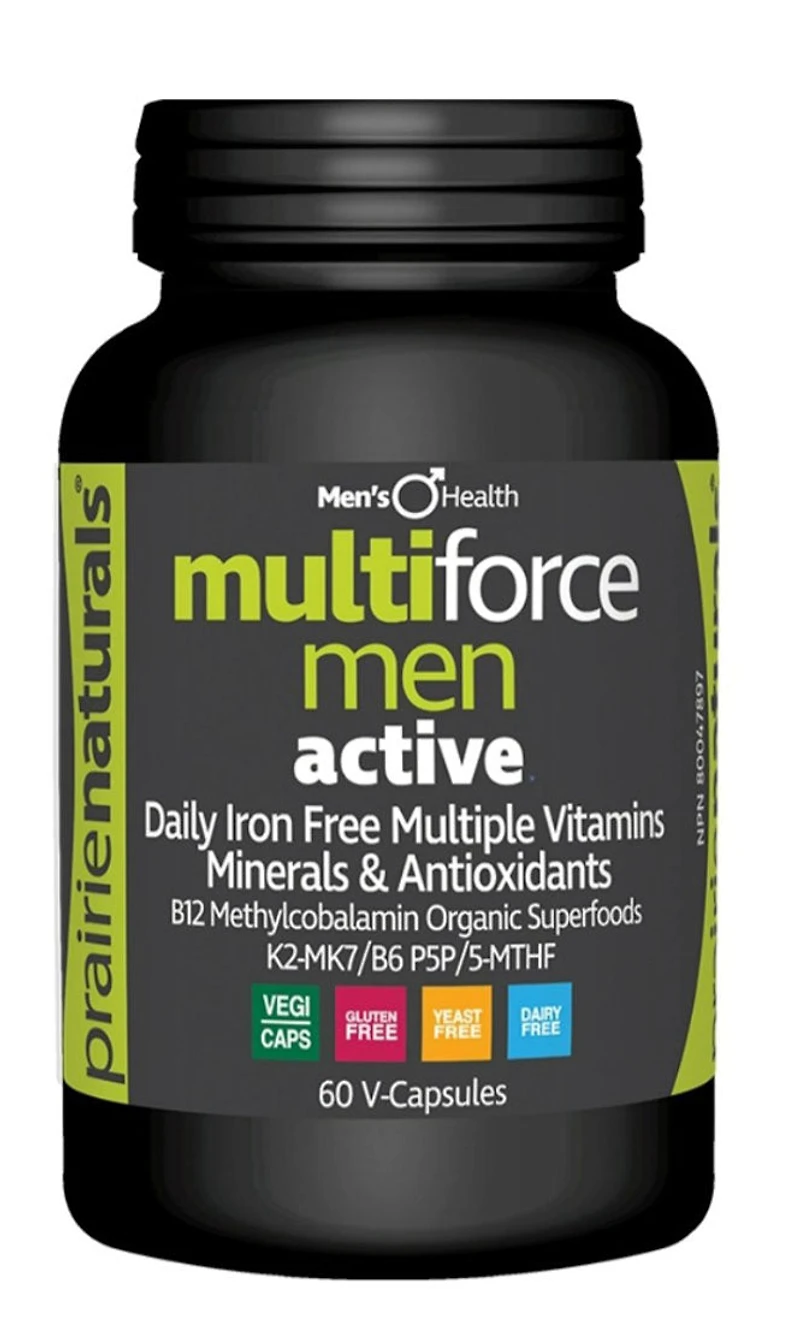 PRAIRIE NATURALS MultiForce Men Active ( 60 veg caps)