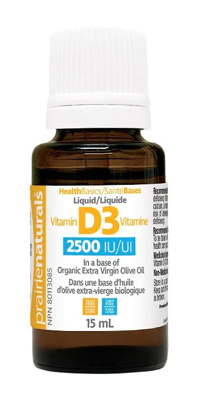 PRAIRIE NATURALS Vitamin D3 (2500 IU - 15 ml )