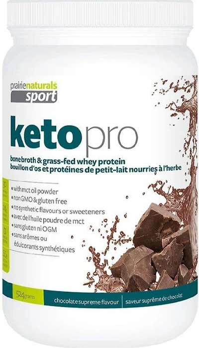 PRAIRIE NATURALS KetoPro Bone Broth Protein (Chocolate - 524 gr)