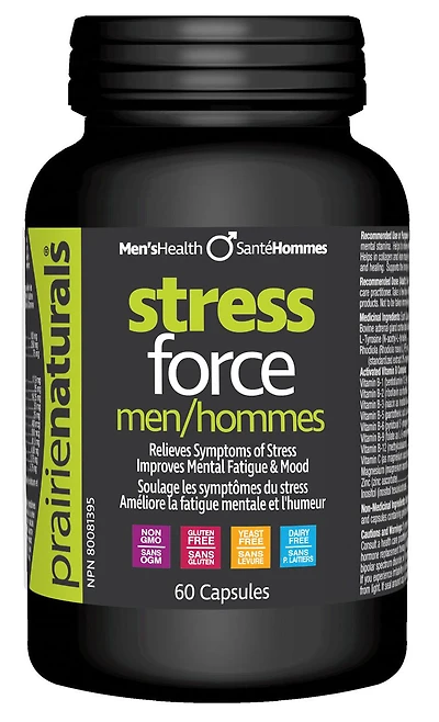 PRAIRIE NATURALS Stress Force Men (60 caps)