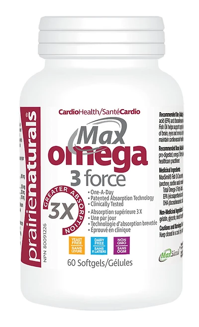 PRAIRIE NATURALS Max Omega Force (60 sgels)