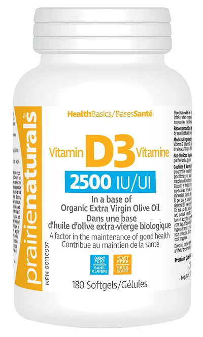 PRAIRIE NATURALS Vitamin D3 (2500 IU