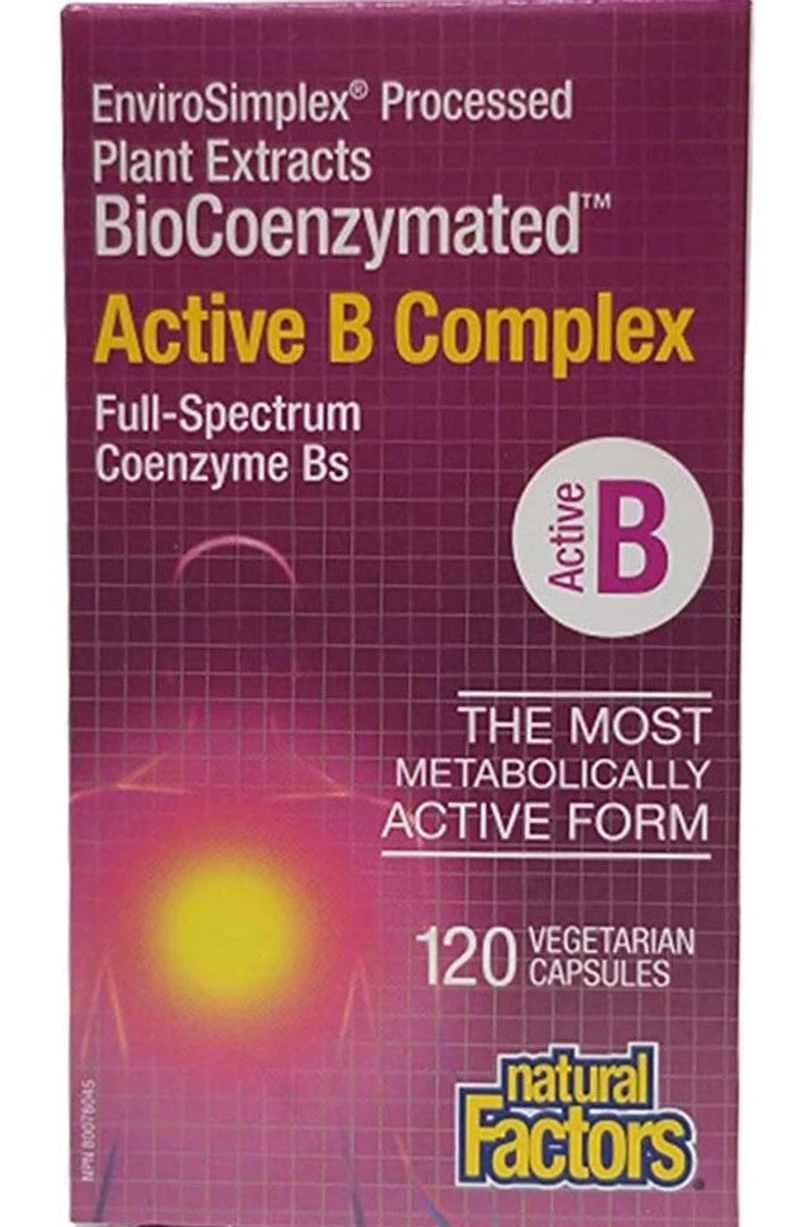 NATURAL FACTORS BioCoenzymated Active B Complex (120 veg caps)