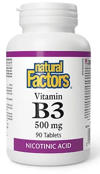 NATURAL FACTORS Vitamin B3 (500 mg - 90 tabs)