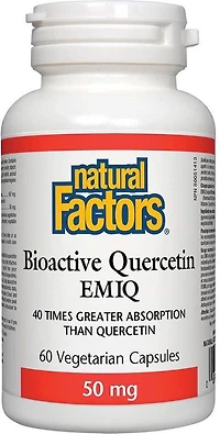 NATURAL FACTORS Bioactive Quercetin EMIQ (50 mg - 60 veg caps)