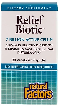 NATURAL FACTORS IBS Relief Biotic (7 Billion - 30 veg caps)