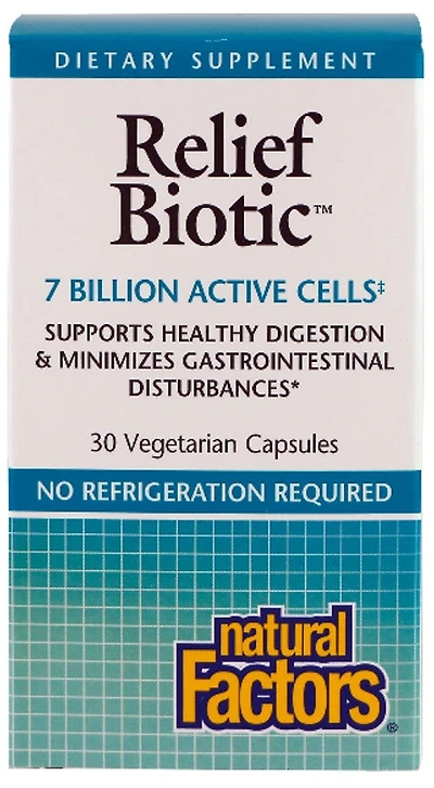 NATURAL FACTORS IBS Relief Biotic (7 Billion - 30 veg caps)