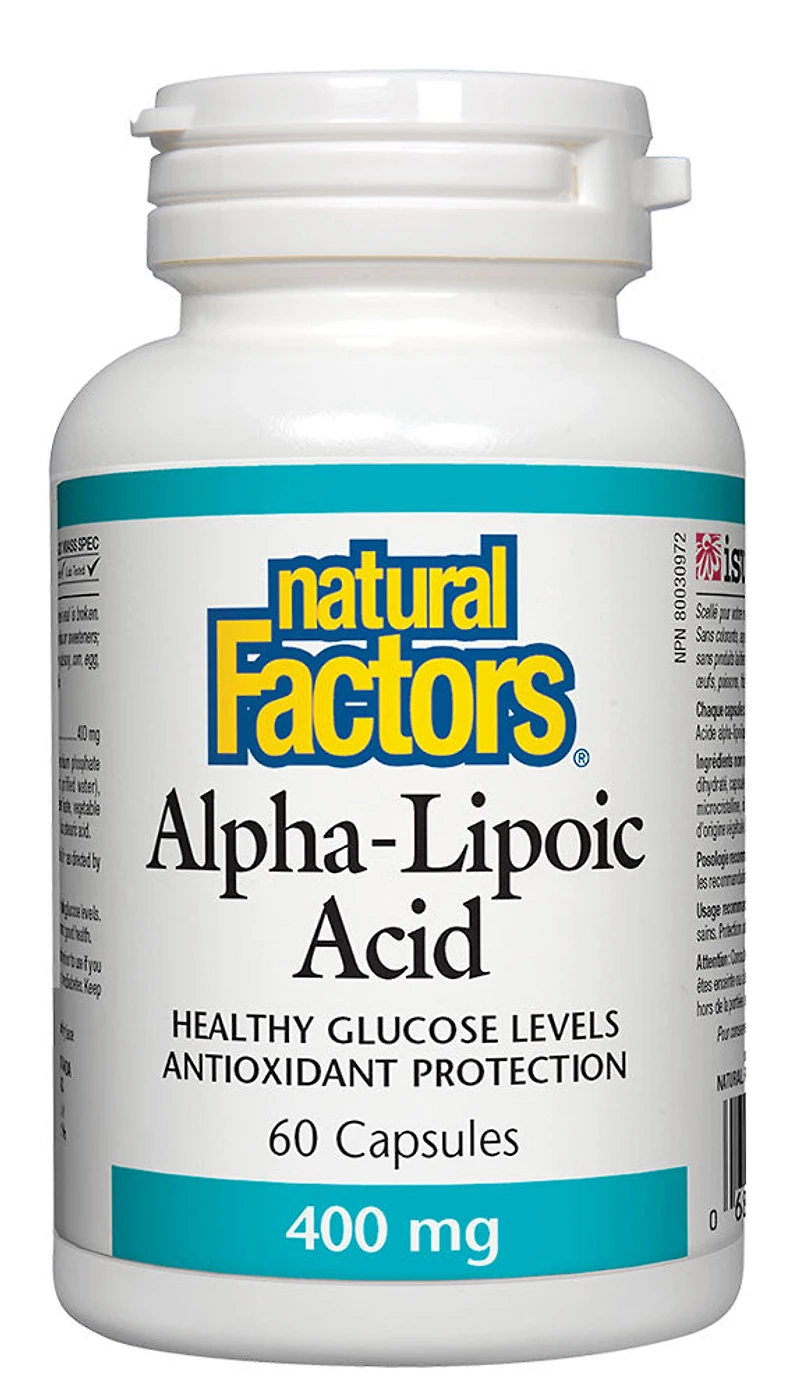 NATURAL FACTORS Alpha Lipoic (400 mg - 60 caps)